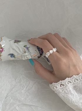 韩国ins小众独特贝壳女手工编织