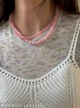 豌豆饰物波斯玉天然石百搭项链