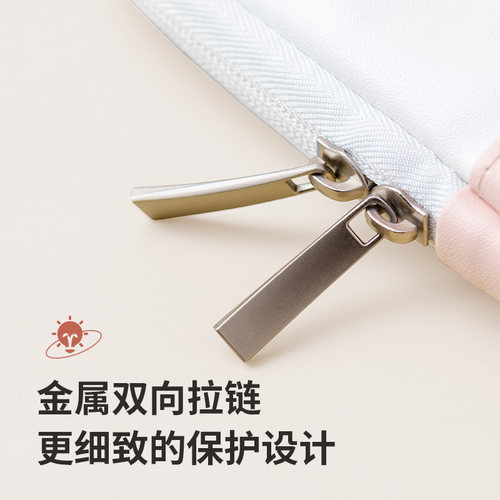 高级感笔记本电脑包郁金香小花手提包华为内胆包防水适用苹果Pro13.3轻薄本保护套ipad平板11收纳包10寸便携 - 图3