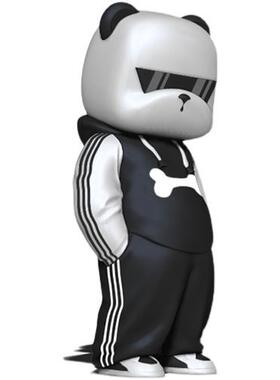 玻璃钢卡通雕塑定制大型户外迎宾IP吉祥物网红打卡方仔熊落地摆件