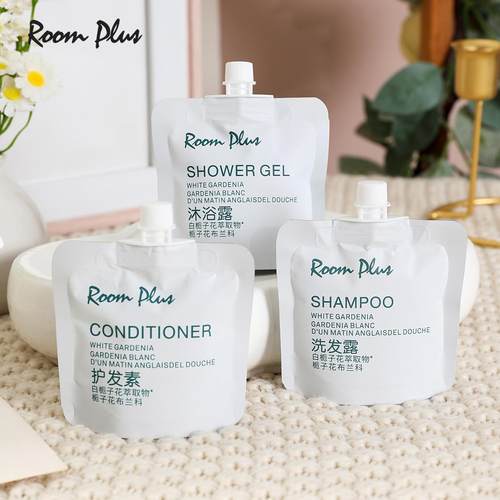 英国ROOMPLUS栀子花香酒店洗发水沐浴露护发素旅行装家用洗护套装 - 图2