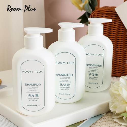 英国ROOMPLUS栀子花香酒店洗发水沐浴露护发素旅行装家用洗护套装 - 图1