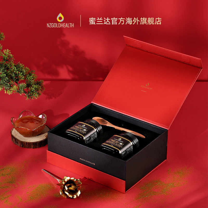 兰达新西兰进口麦卢卡蜂蜜+礼盒 nzgoldhealth海外蜂蜜
