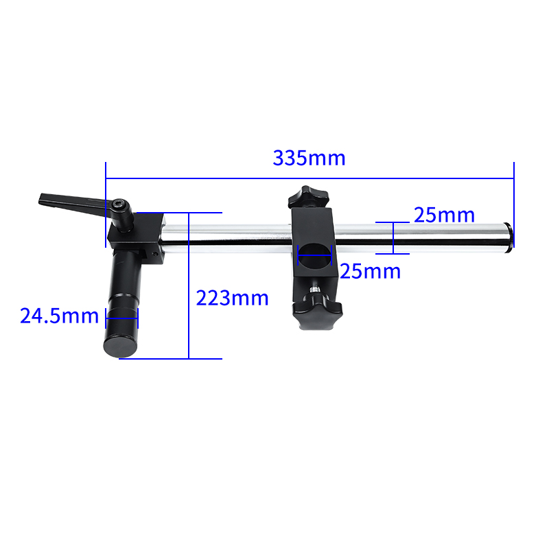 奥斯微电子显微镜配件万向支架摇臂摆臂通用专用延长支架 增加工作距离长度 - 图3