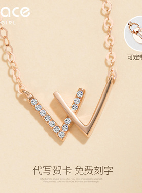 GraceGirlw字母项链女