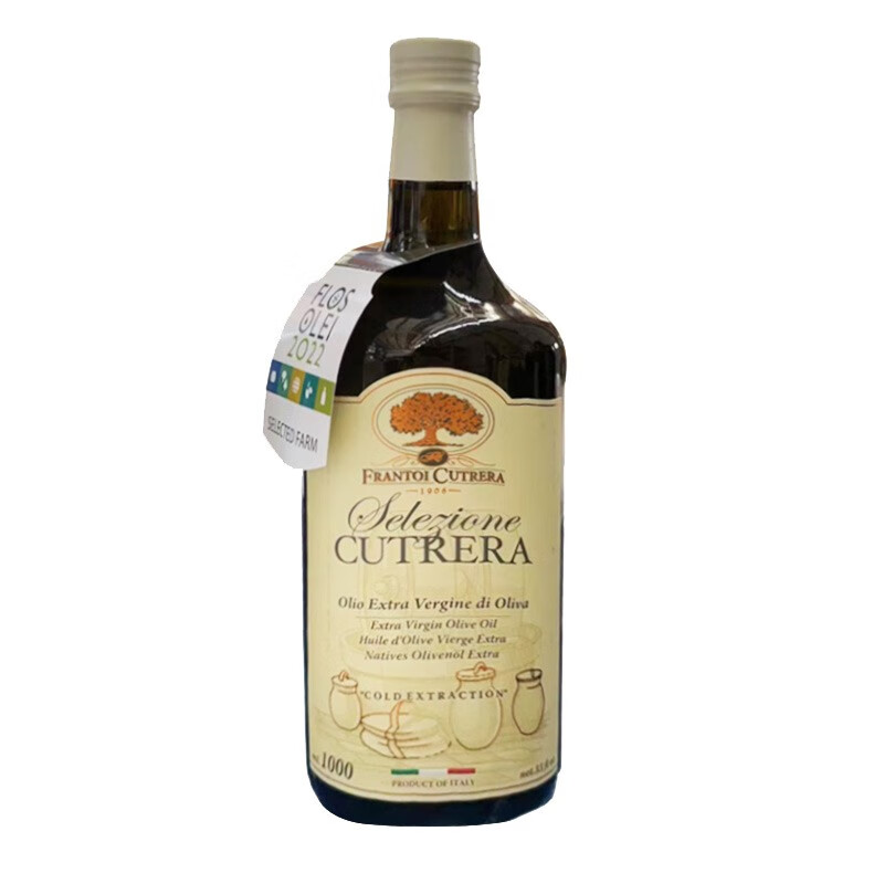 古特拉（CUTRERA）意大利进口欧盟IGP庄园级特级初榨橄榄油1000ml