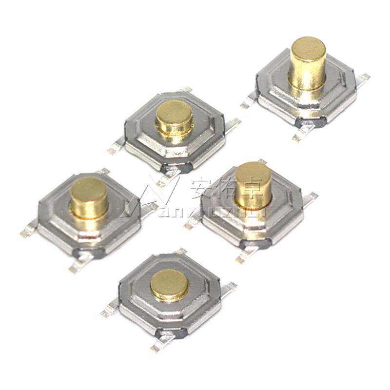 轻触开关微动按钮4脚贴片4*4*1.5 2 2.5 3 3.5mm 防水型按键开关 - 图1