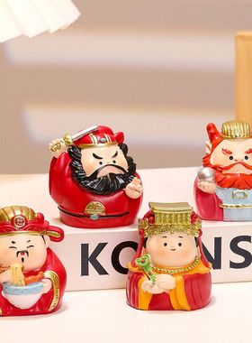 钟馗防小人小神仙摆件创意妈祖办公工位桌面情绪稳定小摆件车饰品