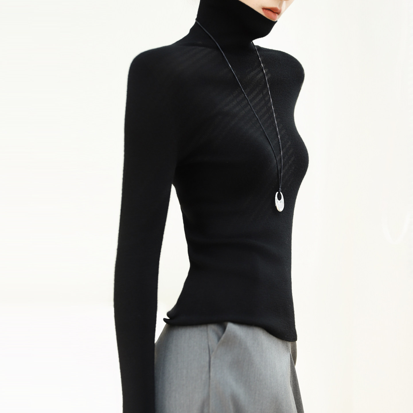 扬子纱羊毛打底衫女2025新款粉色高端品牌内搭超好看软糯针织上衣,淘宝优惠券,粉丝福利购,淘宝优惠卷