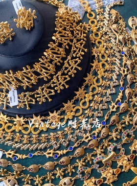 百搭款金项链法国中古琉璃百搭款