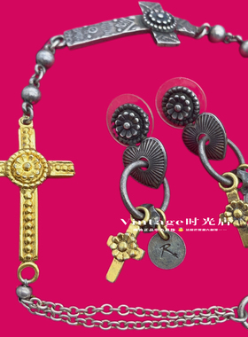 Vintage/中古法产设计师品牌reminiscenceer 耳针手链套装LA1669