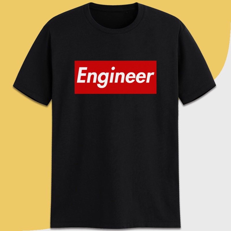毕导同款engineer印字极客理工t恤 定调T恤