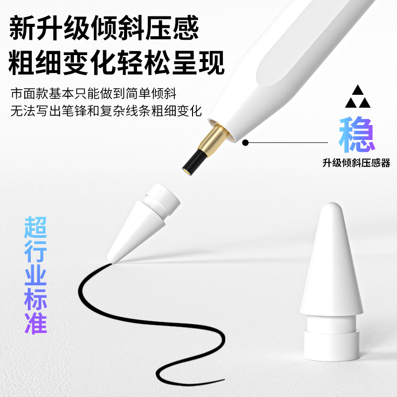 WiWU电容笔适用于applepencil苹果一二代iPad Pencil9手写笔air6触屏pro345触控笔10ipencil适用apple pencil - 图0