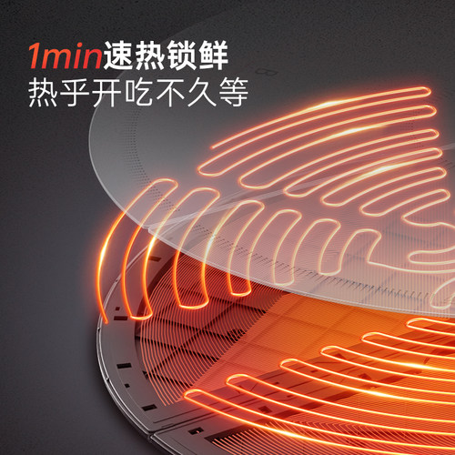 摩飞圆形折叠暖菜板保温板热菜板暖菜垫MR8306恒温控温多功能家用 - 图2