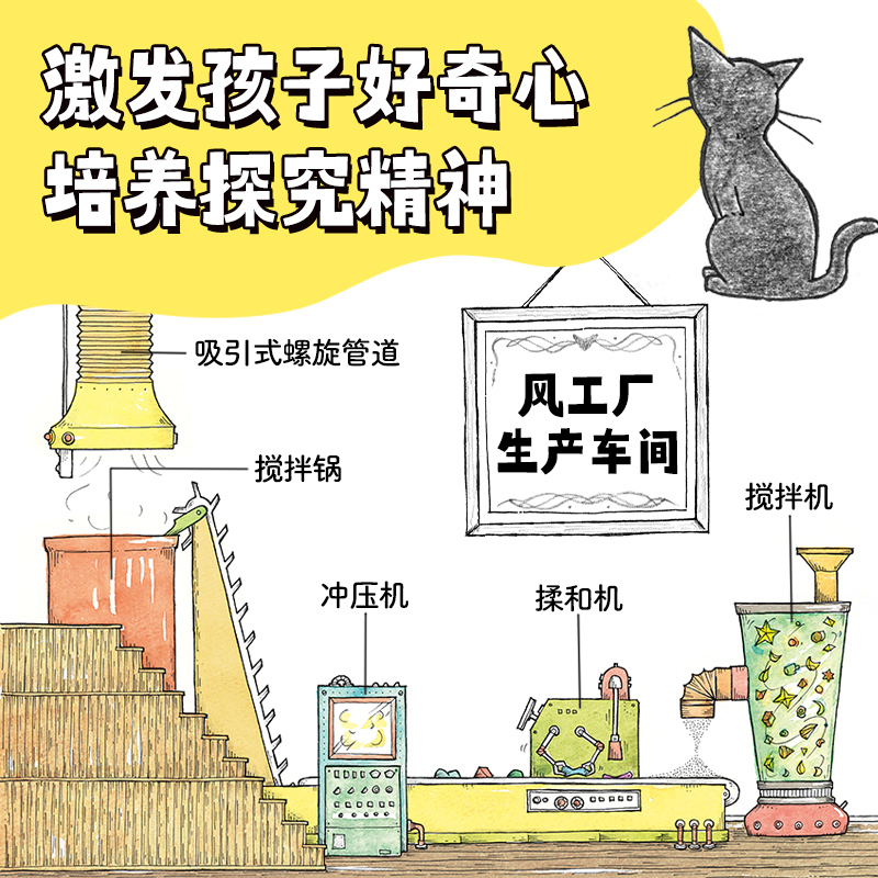 猫的风工厂全5册猫猫们经营的风工厂让孩子爱上科学的治愈系童话亲近母语分级阅读书目推荐阅读日本全国学校图书馆协会选定图书 - 图1