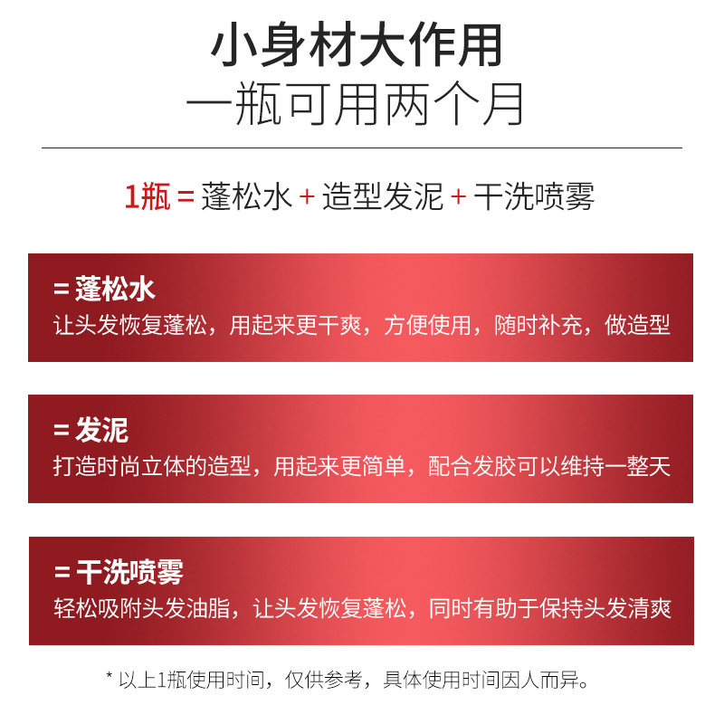 施华蔻头发男女士刘海去油蓬松粉 ONWAY海外头发造型