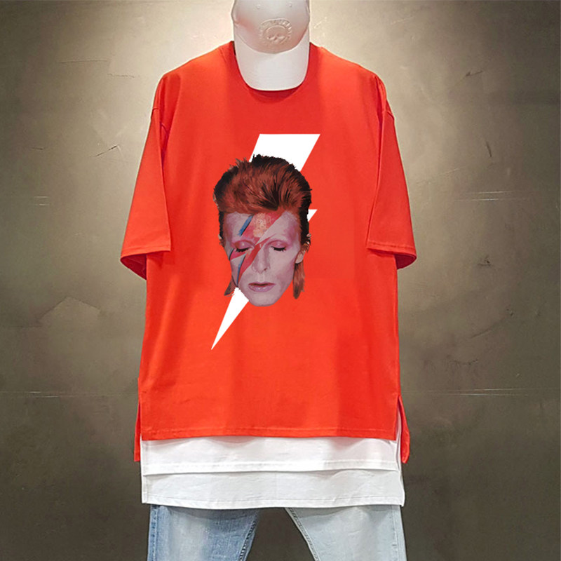 大卫鲍伊周边摇滚纪念短袖t恤 布奈森T恤