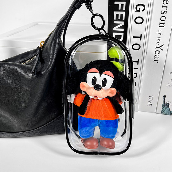 Mickey family cute baby bag protective cover is suitable for Bubble Mart display dustproof storage box protective case