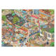 Junbei 16.0 small town street scene series landscaping stickers large version 3D three-dimensional cabin miniature scene handbook sticker book
