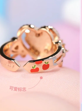 小马宝莉戒指苹果嘉儿珍奇卡通奇迹彩虹可爱小孩礼物开口指环闺蜜