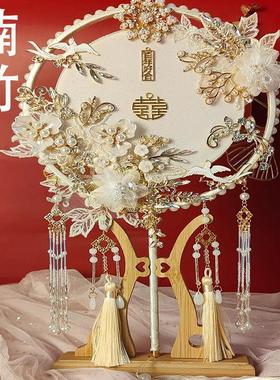 团扇漆扇支架展示底座实木可拆卸