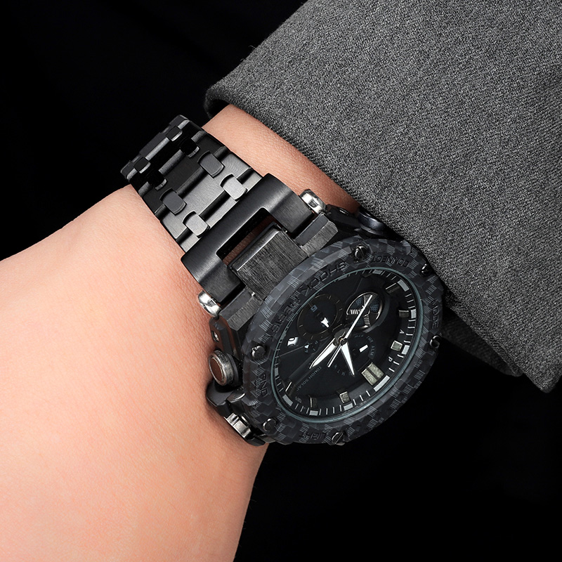 适配G-SHOCK卡西欧钢铁之心GST-B100/W300/S310/400G手表带钢带男 - 图1