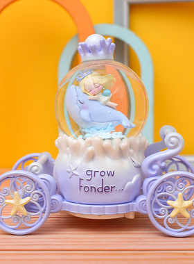 海洋马车水晶球海豚八音盒星辰大