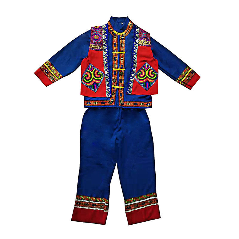 新款男舞蹈云南贵州少数民族服装 酷馨菱民族服装/舞台装