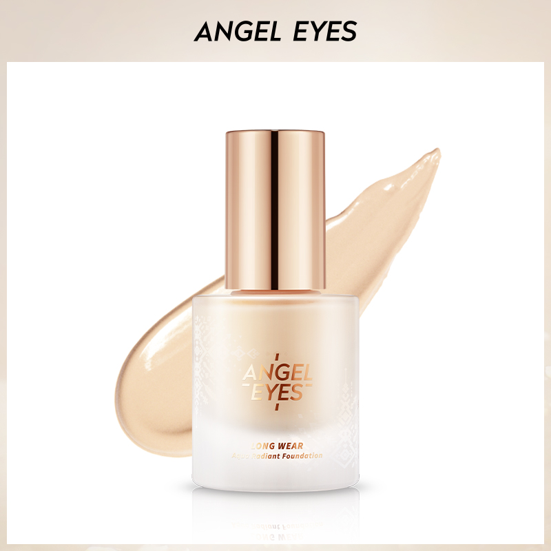 angeleyes旗舰店angeleyes/天使之眼持色粉底液轻薄无妆感遮瑕保湿持久混合油干皮0