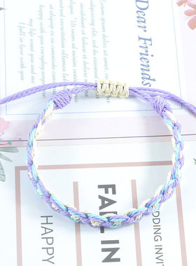 Style Hand-knitted Bracelets & Bangles for Women  Wax Line