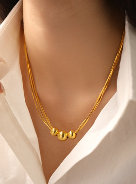same style gold jewelry, women's necklace
