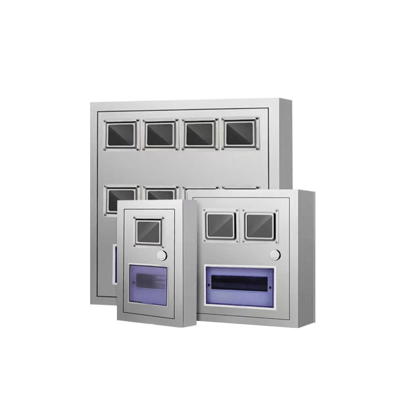 304不锈钢箱三相多户电子表电箱透明窗成套配电箱201单相电表箱 - 图3