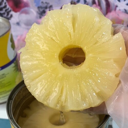 国产幸运草850g大圆片菠萝罐头8片装约8厘米适合汉堡商用 - 图1