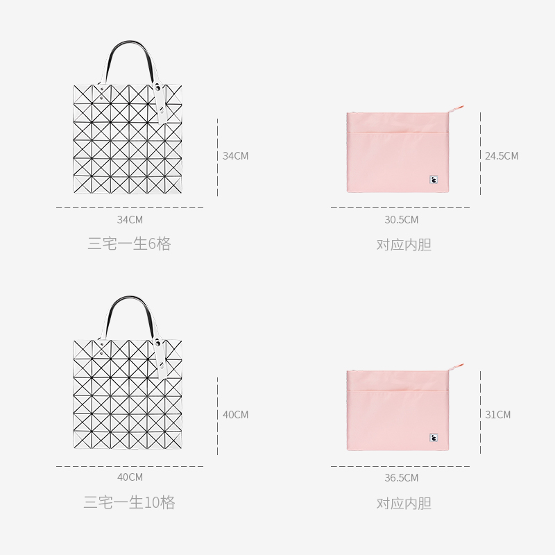 适用于三宅一生issey Miyake 6格10格包内衬内胆包收纳整理包中包-图3