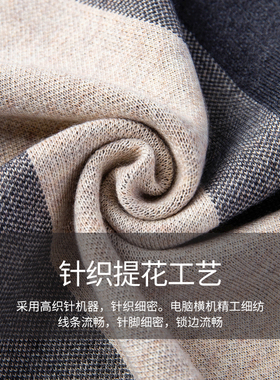FREESCOPE秋冬格子保暖羊毛围巾