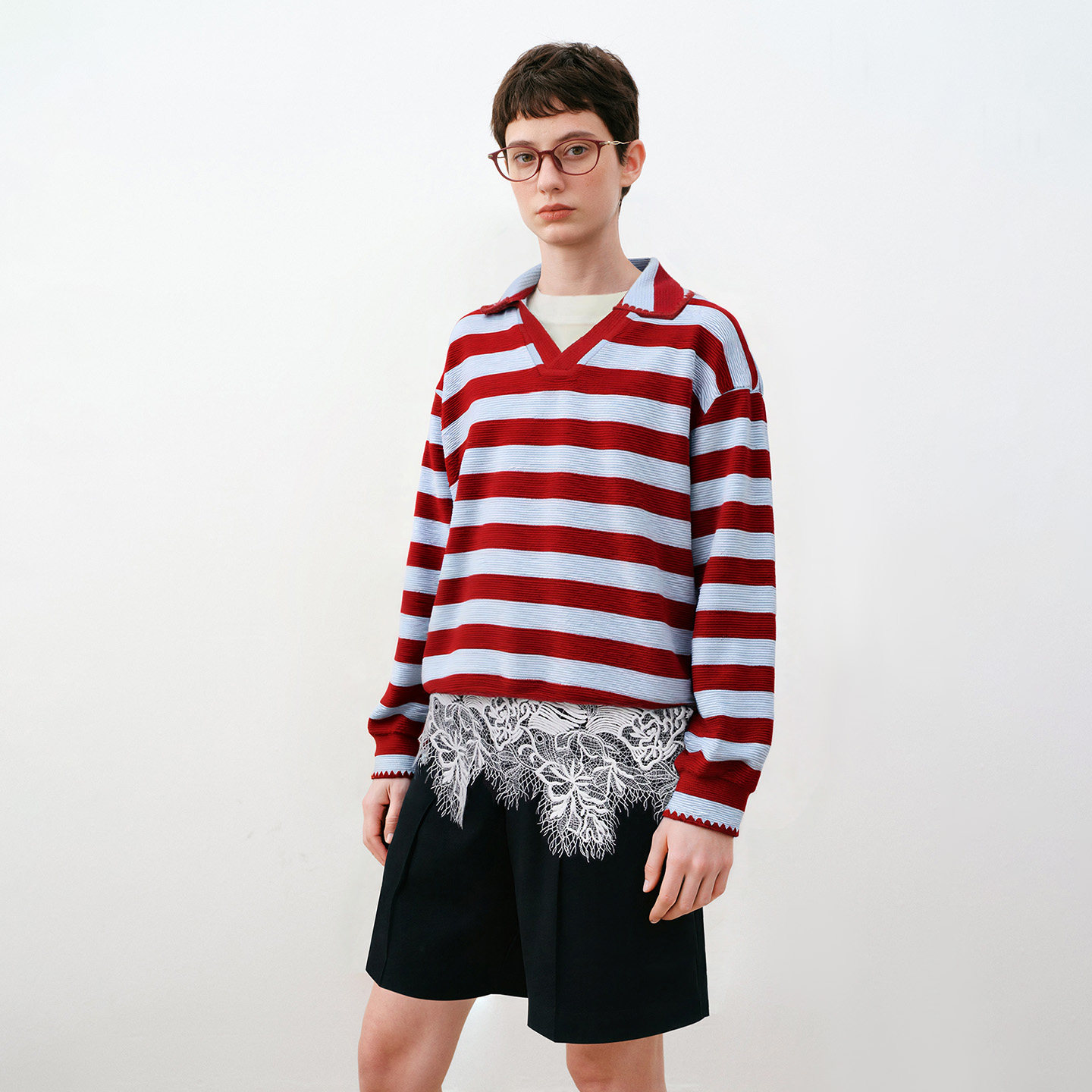 来去LaiQu法式松弛感藏青工装口袋设计感短裤抽绳休闲百搭短裤,淘宝优惠券,粉丝福利购,淘宝优惠卷