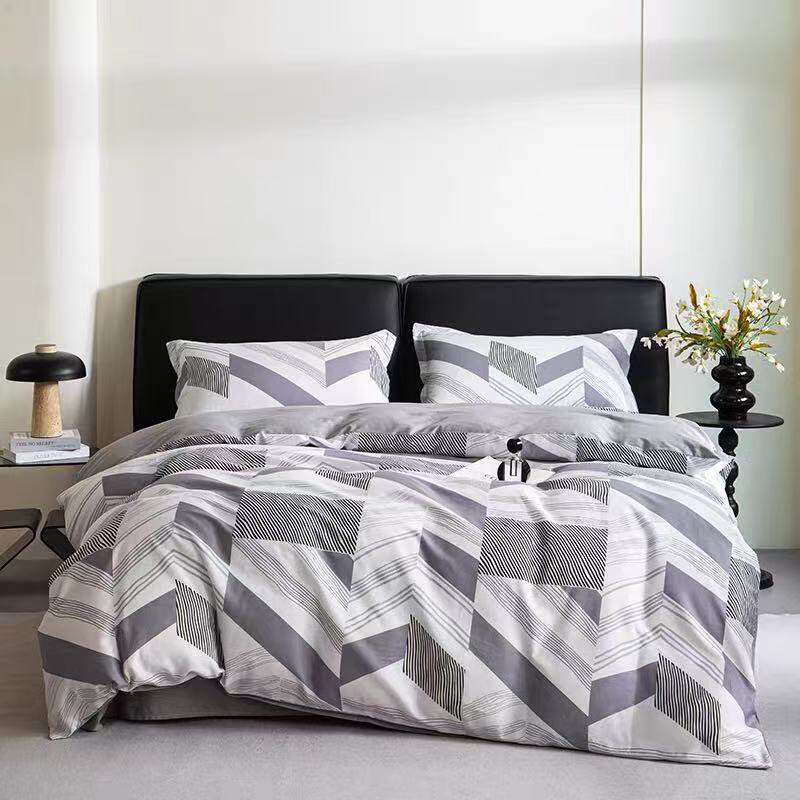 红豆家纺100%纯棉AB面四件套全棉纯棉新款床单被套床上用品被罩