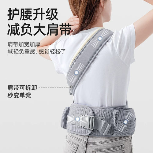 贝肽斯腰凳婴儿背带宝宝外出坐凳抱抱托两用单凳轻便四季抱娃神器 - 图2