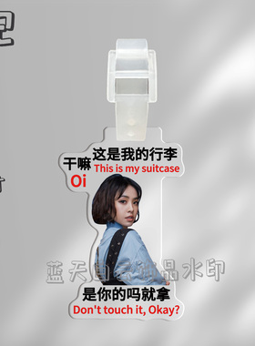 蔡依林亚克力行李牌周边行李箱