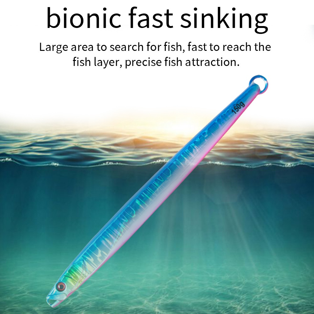 海钓鲅鱼UV铁板快抽夜光铁板路亚饵100g150g马鲛鲅鱼炮弹黄鲣章红 - 图2