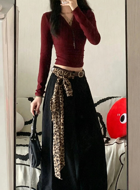 丝巾女款2026新款复古豹纹