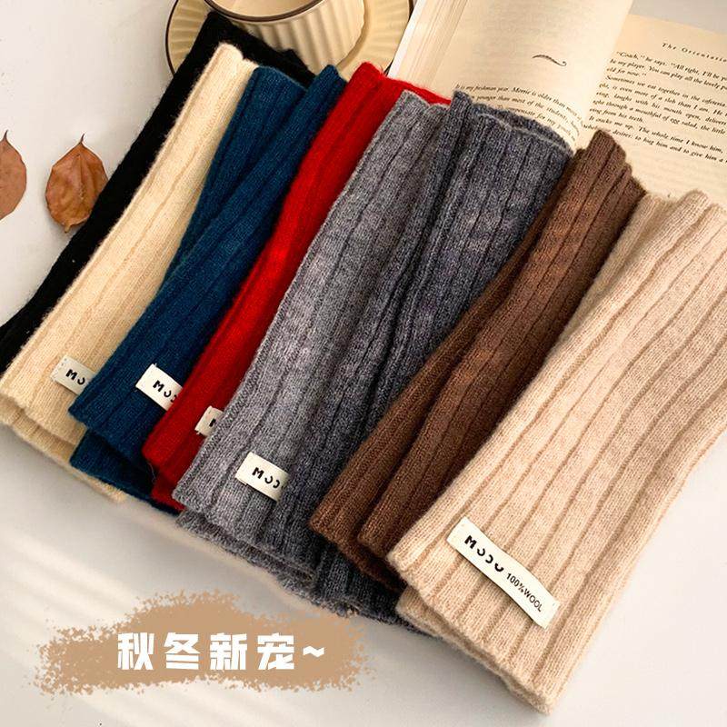 羊毛半指手套女冬季2025新款保暖百搭防风防寒护腕可触屏露指骑行,淘宝优惠券,粉丝福利购,淘宝优惠卷