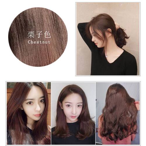 洗发水染发剂二合一懒染冼了头发变黑的能把让洗就梁粱发彩色清水 - 图2