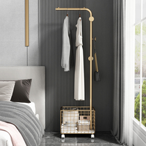 Light and luxurious clothes hanger floor bedrooms simple home clothes hanger modern pole type tennis red ins wind cloakhat rack