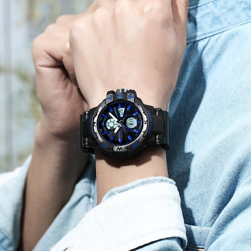 初高中学生男孩儿童潮流防水电子表 卡贝伦国产腕表