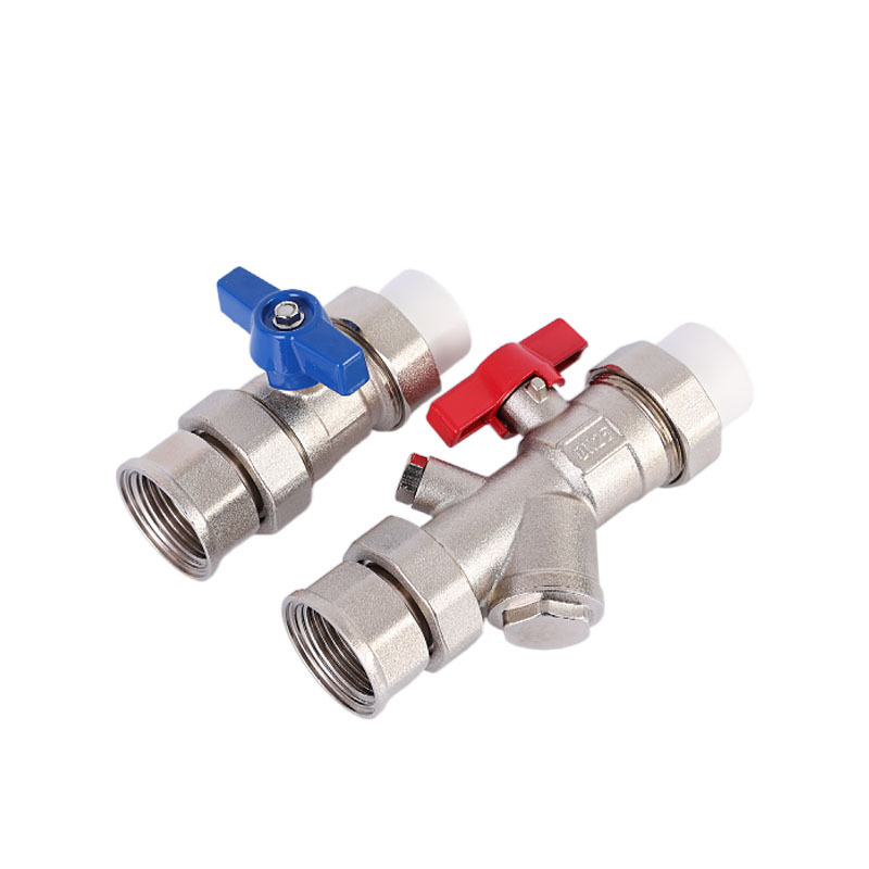 内丝过滤总阀球阀套阀本色款 电镀PPR25 PPR32*1内丝寸分水器套阀 - 图3