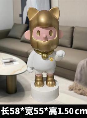 招财猫雕塑门店开业家居客厅现代装饰落地大摆件网红手办