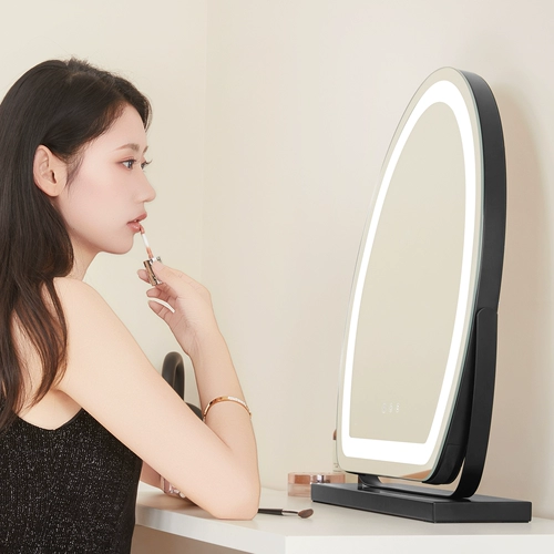 Настольный светодиодный туалетный столик с подсветкой, зеркало для спальни, умный заполняющий свет, популярно в интернете, легкий роскошный стиль