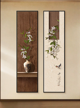 法式入户玄关装饰画中古风贴画