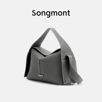 Songmont hanging ear series eaves bag designer the new head layer cow leather commuter hand inclined satchhobo bag